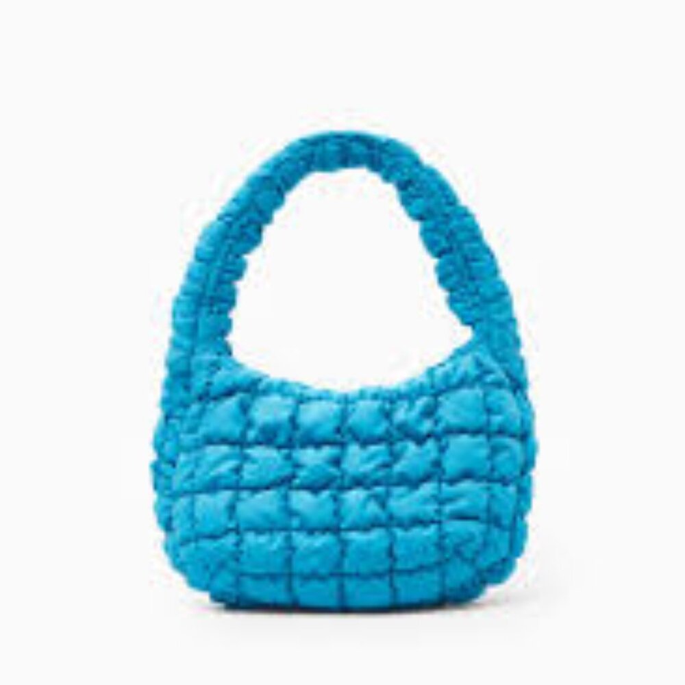 Cos Quilted Mini Bag - Blue